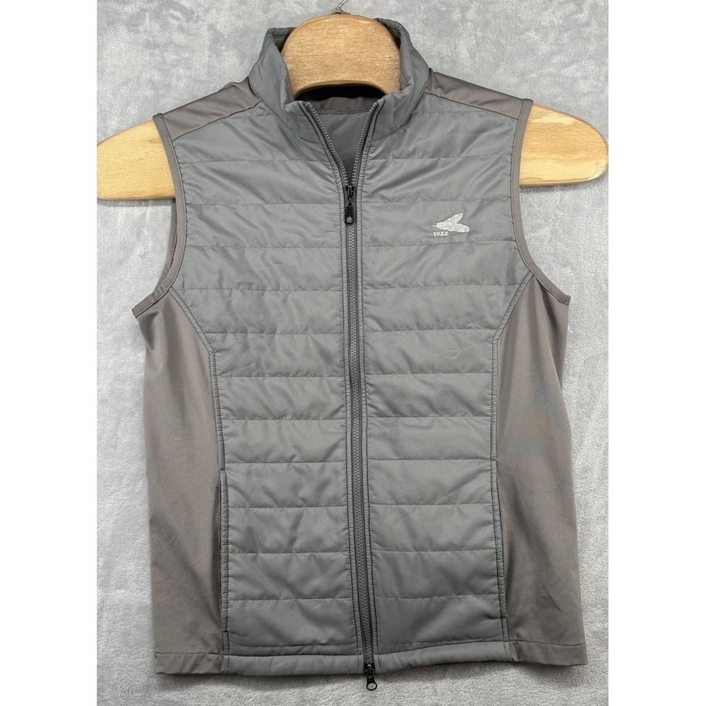 Turtleson Quilted Full Zip Golf Vest Grays Men's Size M
